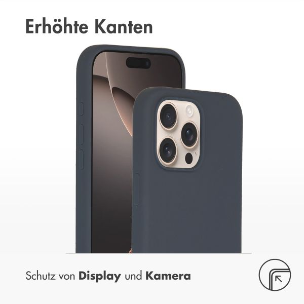 Accezz Liquid Silikoncase mit MagSafe Apple iPhone 16 Pro Max - Dunkelblau