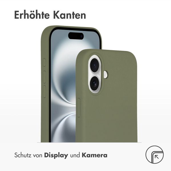 Accezz Liquid Silikoncase mit MagSafe Apple iPhone 16 - Cooper Green