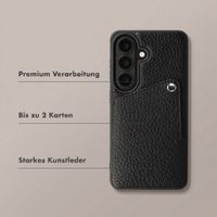 Selencia Riva Back Cover mit Kartenfach Samsung Galaxy S26 - Schwarz