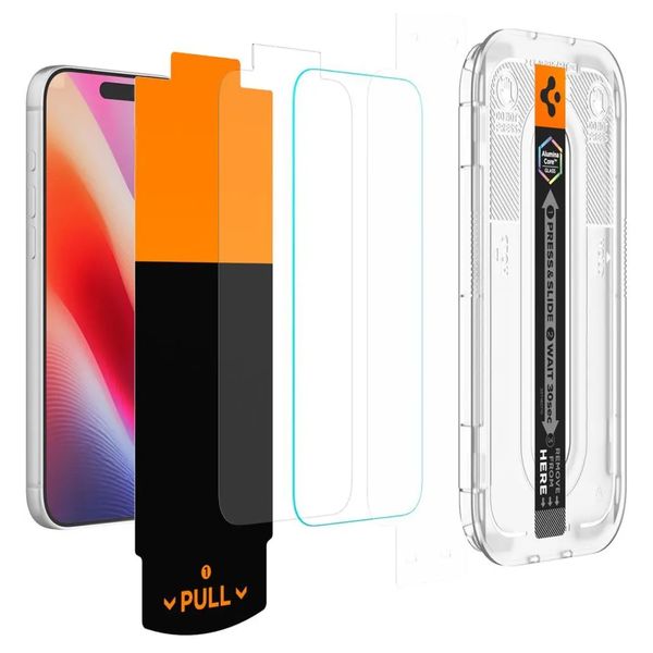 Spigen GLAStR Fit Displayschutzfolie 2er-Pack + Applicator Apple iPhone 18 Pro Max / 17 Pro Max / 16 Pro Max
