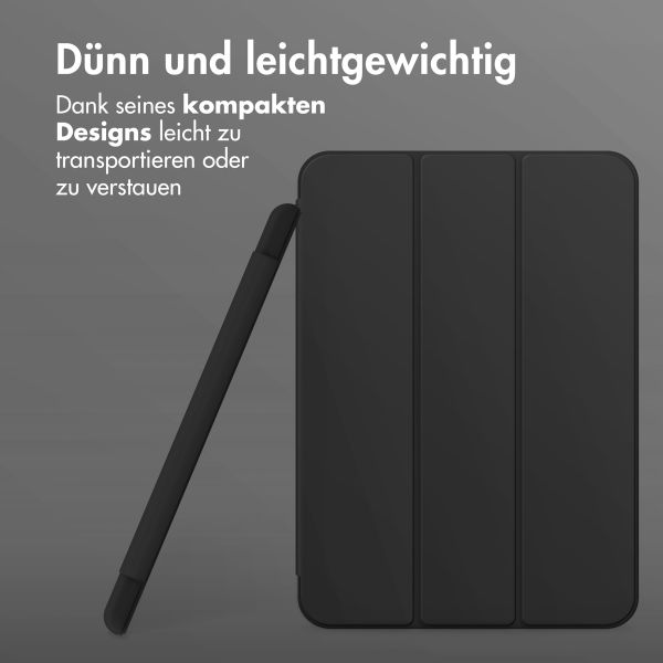 Accezz Smarte Klapphülle aus Silikon Samsung Galaxy Tab A11 Plus / A9 Plus - Schwarz