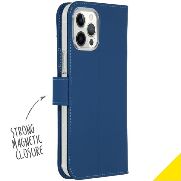 Accezz Wallet TPU Klapphülle Apple iPhone 12 Pro Max - Blau