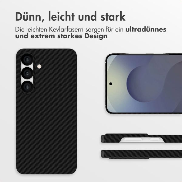 Accezz MagSafe Kevlar® Hülle Samsung Galaxy S25 - Schwarz