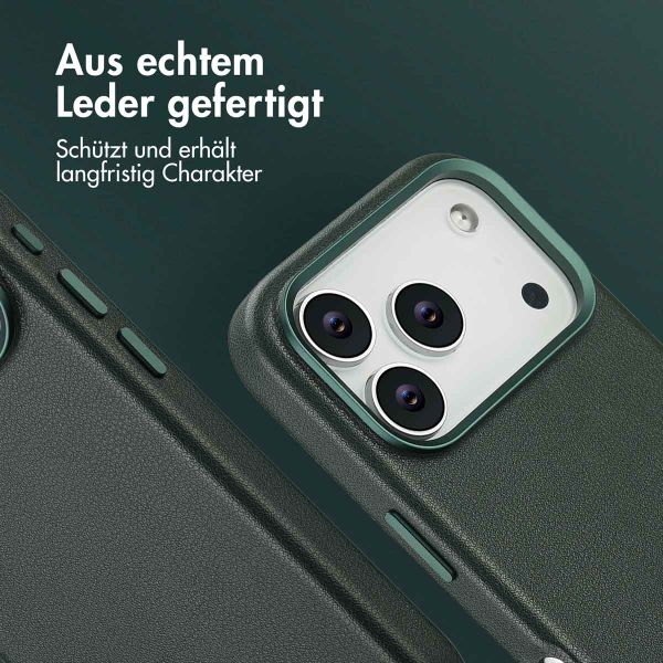 Accezz MagSafe Leather Backcover Apple iPhone 17 Pro - Cedar Green