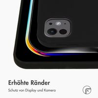 Accezz Liquid Silicone Back Cover mit Stifthalter Apple iPad Pro 11 (2025) M5 / (2024) M4 - Schwarz