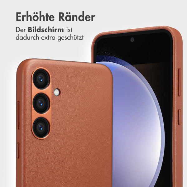 Accezz 2-in-1 Klapphülle aus Leder mit MagSafe Samsung Galaxy S23 FE - Sienna Brown