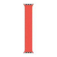 Apple Geflochtenes Solo Loop für  Apple Watch | 38/40/41/42 mm - Größe 2 - Electric Orange