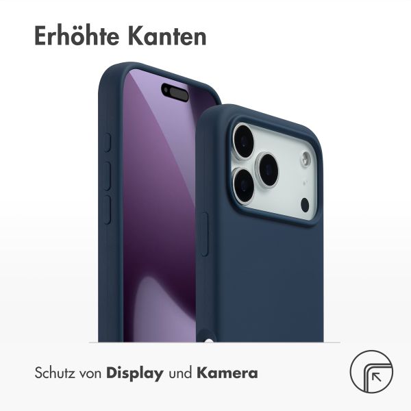 Accezz Liquid Silikoncase mit MagSafe Apple iPhone 17 Pro Max - Dunkelblau