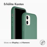 Accezz Liquid Silikoncase Apple iPhone 11 - Dunkelgrün