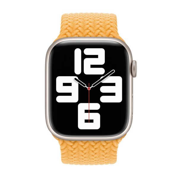 Apple Geflochtenes Solo Loop für  Apple Watch | 38/40/41/42 mm - Größe 3 - Maize