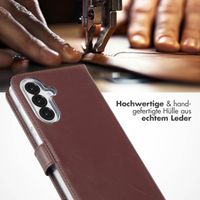 Selencia Echtleder Klapphülle Samsung Galaxy A36 / A56 - Braun