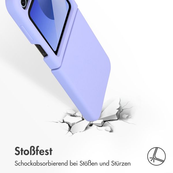 Accezz Liquid Silikoncase Samsung Galaxy Z Flip 6 - Violett