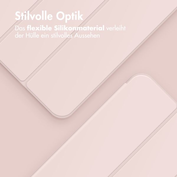 Accezz Smarte Klapphülle aus Silikon Apple iPad Air 13 Zoll (2026) M4 / (2025) M3 / (2024) M2 - Rosa