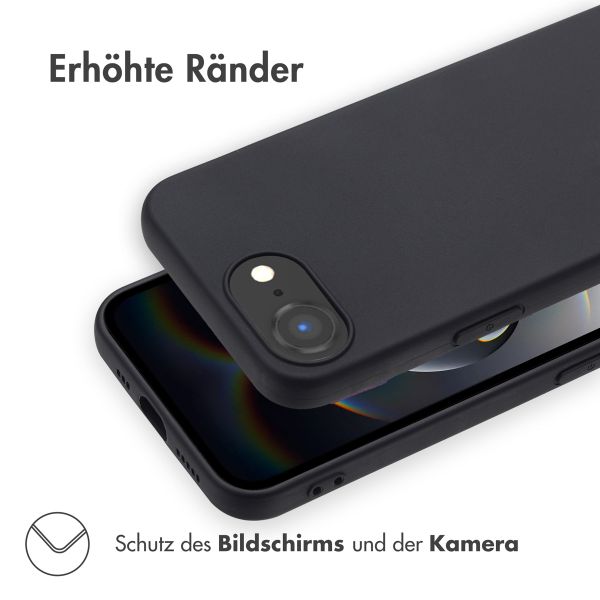 Accezz Color TPU Hülle Apple iPhone 17e / 16e - Schwarz