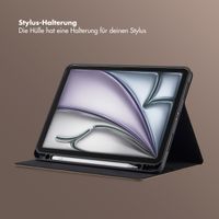 Selencia Riva Klapphülle Apple iPad Air 11 Zoll (2026) M4 / (2025) M3 / (2024) M2 / Air 5 (2022) / Air 4 (2020) - Mocha Brown