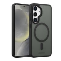 Accezz Rugged Frosted Back Cover mit MagSafe Samsung Galaxy S25 - Schwarz