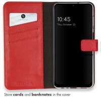 Selencia Echtleder Klapphülle Samsung Galaxy A13 (4G) - Rot