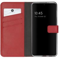 Selencia Echtleder Klapphülle Samsung Galaxy S21 - Rot