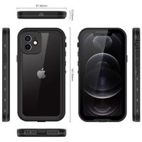 Redpepper Dot Waterproof Case Apple iPhone 12 (Pro) - Schwarz