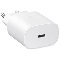 Samsung Original Powerbank-Bundle | Samsung Galaxy Akku-Pack 10.000 mAh - 2x USB-C - Beige + Samsung 25 Watt USB-C Adapter - Weiß