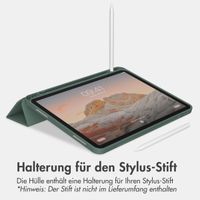 Accezz Smarte Klapphülle aus Silikon Apple iPad Air 13 Zoll (2026) M4 / (2025) M3 / (2024) M2 - Dunkelgrün