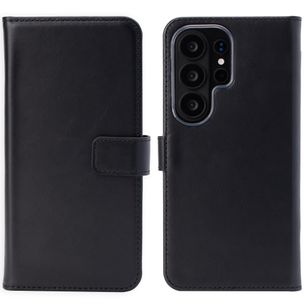 Selencia Echtleder Klapphülle Samsung Galaxy S26 Ultra - Schwarz