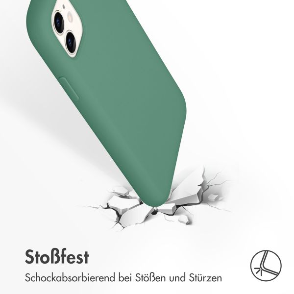Accezz Liquid Silikoncase Apple iPhone 11 - Dunkelgrün