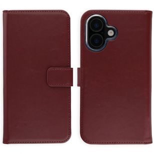 Selencia Echtleder Klapphülle Apple iPhone 17 - Burgundy