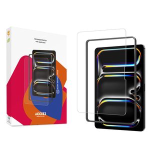 Accezz Schutzfolie aus gehärtetem Glas mit Applikator Apple iPad Air 13 Zoll (2026) M4 / (2025) M3 / (2024) M2