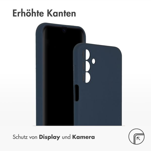 Accezz Liquid Silikoncase Samsung Galaxy A15 (5G/4G) - Dunkelblau