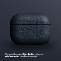 Accezz Echtleder Case  Apple Airpods Pro - Dunkelblau