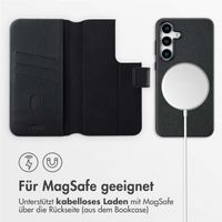 Accezz 2-in-1 Klapphülle aus Leder mit MagSafe Samsung Galaxy S25 Plus - Onyx Black