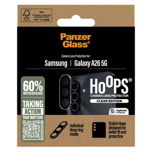 PanzerGlass Kameraprotektor Hoops Optic Rings für das Samsung Galaxy A26 - Transparent