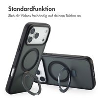 Accezz Ring Stand Backcover mit MagSafe Apple iPhone 17 Pro - Schwarz