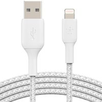 Belkin BoostCharge Pro Braided Lightning auf USB-A Kabel - 3 Meter - Weiß