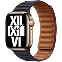 Apple Leather Link Armband für  Apple Watch | 38/40/41/42 mm - Größe M/L - Ink