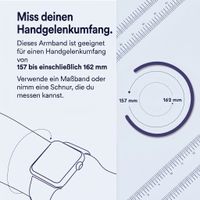 Apple Silikon Solo Loop für  Apple Watch | 44/45/46/49 mm - Größe 5 - Storm Blue