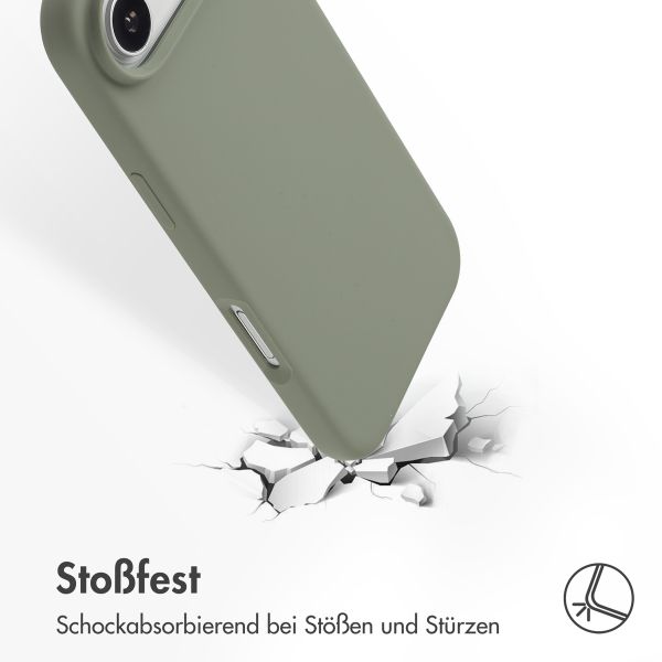 Accezz Liquid Silikoncase mit MagSafe Apple iPhone Air - Cooper Green