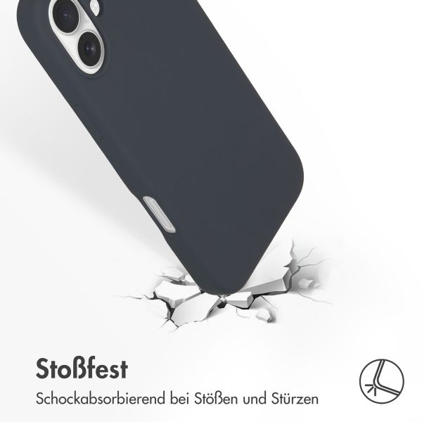 Accezz Liquid Silikoncase mit MagSafe Apple iPhone 16 Plus - Dunkelblau