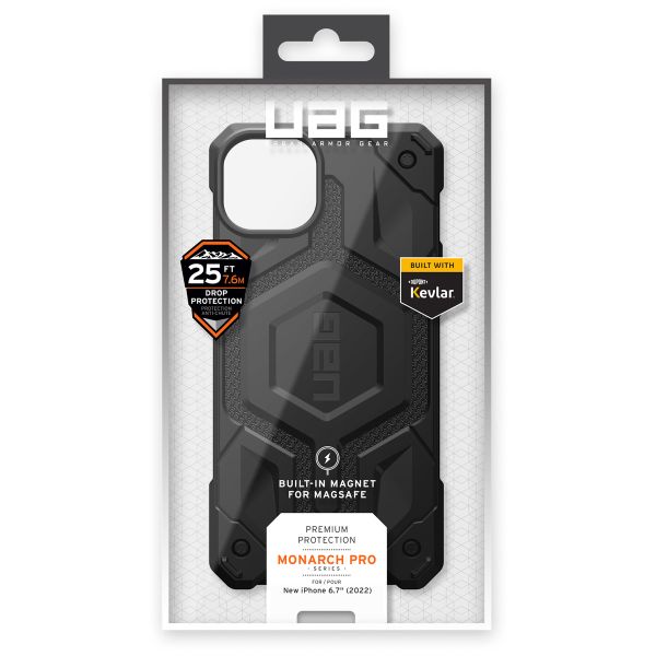UAG Monarch Backcover MagSafe Apple iPhone 14 Plus - Kevlar Black