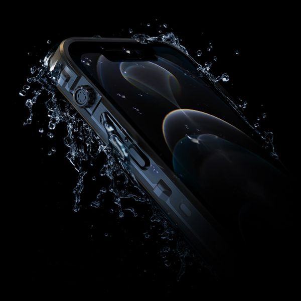 Redpepper Dot Waterproof Case Apple iPhone 12 (Pro) - Schwarz