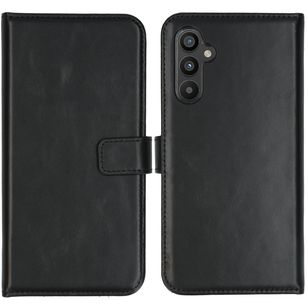 Selencia Echtleder Klapphülle Samsung Galaxy A34 (5G) - Schwarz