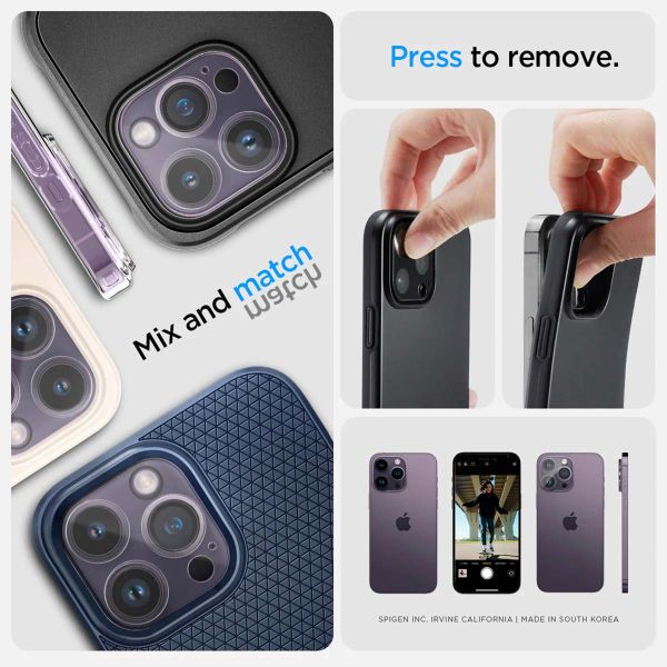 Spigen GLAStR Optik Camera Lens Protector - Kamerainsel-Schutz (2er-Pack) Apple iPhone 14 Pro (Max) - Transparent