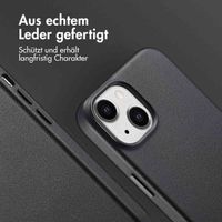Accezz MagSafe Leather Backcover Apple iPhone 14 - Onyx Black