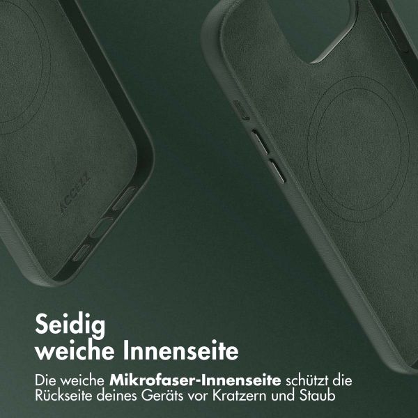 Accezz MagSafe Leather Backcover Apple iPhone 14 Pro Max - Cedar Green