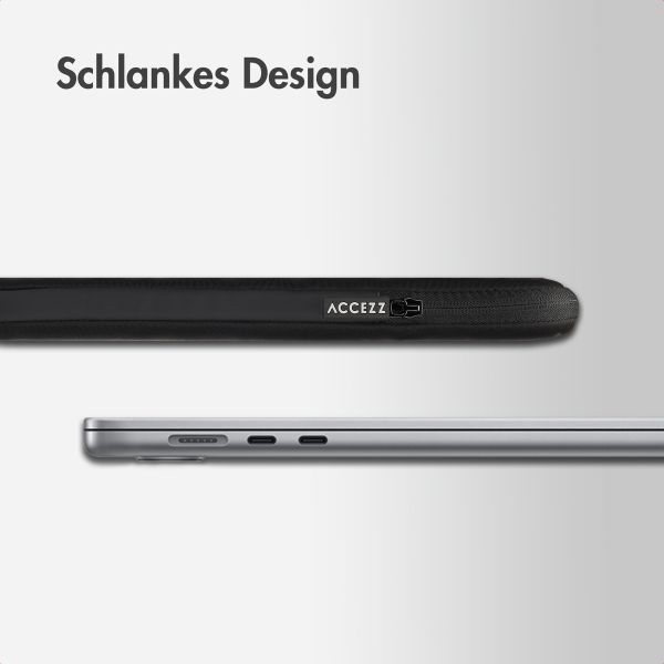 Accezz Laptop Hülle 17 Zoll - Laptop Sleeve - Schwarz