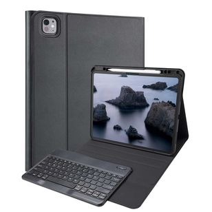 Accezz Bluetooth Keyboard Klapphülle Apple iPad Pro 13 (2025) M5 / (2024) M4 - QWERTZ / DE - Schwarz