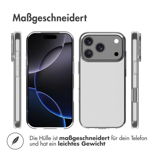 Accezz Clear TPU Backcover Apple iPhone 17 Pro Max - Transparent