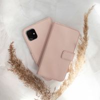 Selencia Echtleder Klapphülle Samsung Galaxy A42 - Dusty Pink