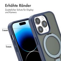 Accezz Ring Stand Backcover mit MagSafe Apple iPhone 14 Pro - Blau